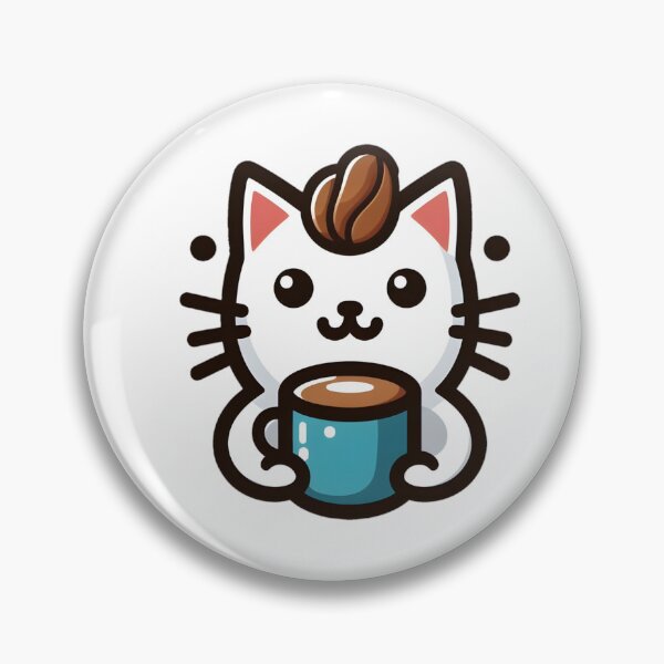 Item preview, Lindo gato bebe una taza de café con leche designed and sold by Creative-zone06.