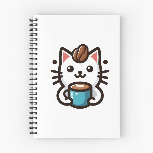 Item preview, Cute cat drinks a cup of coffee with milk  designed and sold by Creative-zone06.