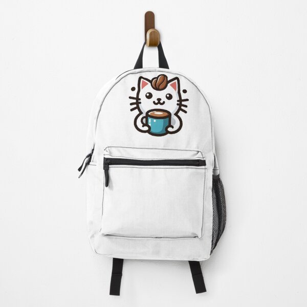Item preview, Cute cat drinks a cup of coffee with milk  designed and sold by Creative-zone06.