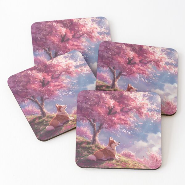 Item preview, Corgi dog in the middle of sakura designed and sold by CorgiCuddle.