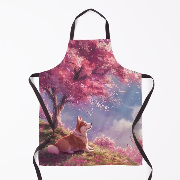 Item preview, Corgi dog in the middle of sakura designed and sold by CorgiCuddle.