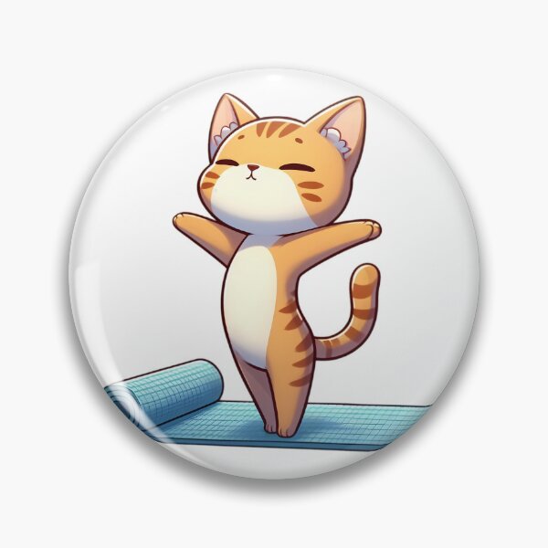 Item preview, Lindo gato chibi yoga designed and sold by Delamoon.