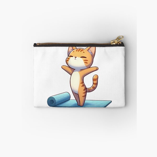 Item preview, Lindo gato chibi yoga designed and sold by Delamoon.