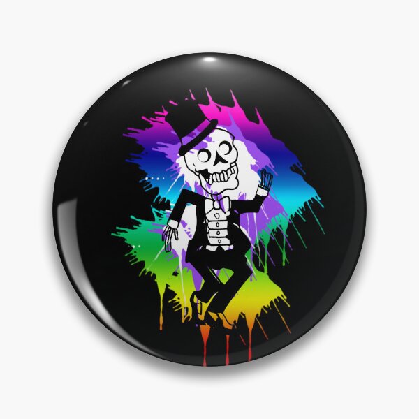 Item preview, Fun Rainbow Skeleton Dancing with Top Hat designed and sold by Greenbaby.