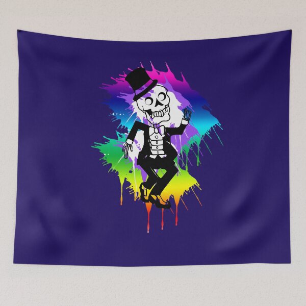 Item preview, Fun Rainbow Skeleton Dancing with Top Hat designed and sold by Greenbaby.