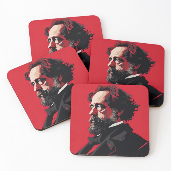 Item preview, Charles Dickens | Red minimalism designed and sold by ComicsFactory.