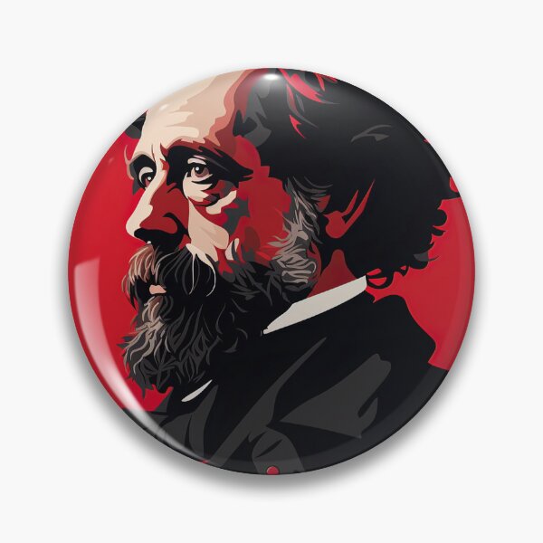 Item preview, Charles Dickens | Red minimalism designed and sold by ComicsFactory.