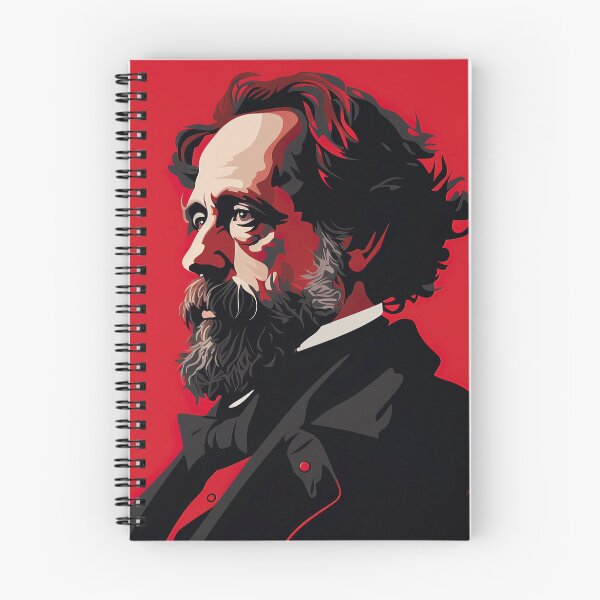Item preview, Charles Dickens | Red minimalism designed and sold by ComicsFactory.