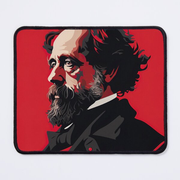 Item preview, Charles Dickens | Red minimalism designed and sold by ComicsFactory.