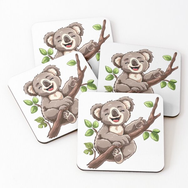 Item preview, Joyful Koala Clinging to a Branch designed and sold by prehistoricco.