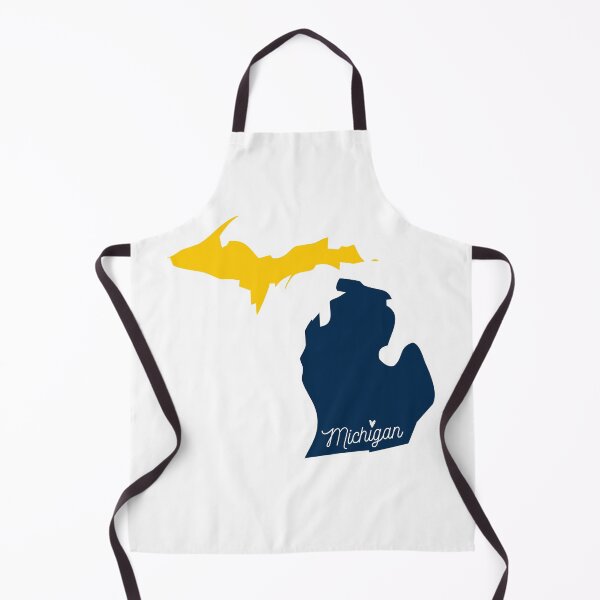Item preview, Michigan with heart - Maize and blue designed and sold by taffy-lemonade.