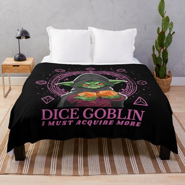 Item preview, Dice Goblin Must Acquire More - Pink designed and sold by Geobat.