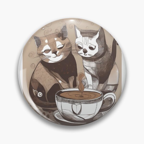 Item preview, Cats Admiring Coffee designed and sold by JulieBlaise.