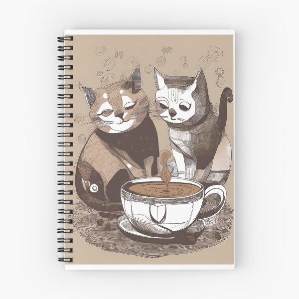 Item preview, Cats Admiring Coffee designed and sold by JulieBlaise.