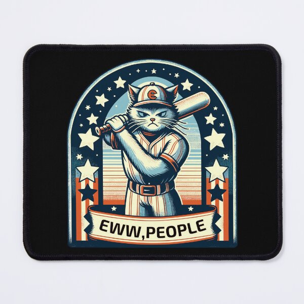Item preview, eww,people,ew,Extreme Sports Classic-baseball cat designed and sold by toobel.