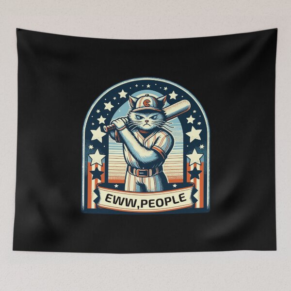 Item preview, eww,people,ew,Extreme Sports Classic-baseball cat designed and sold by toobel.