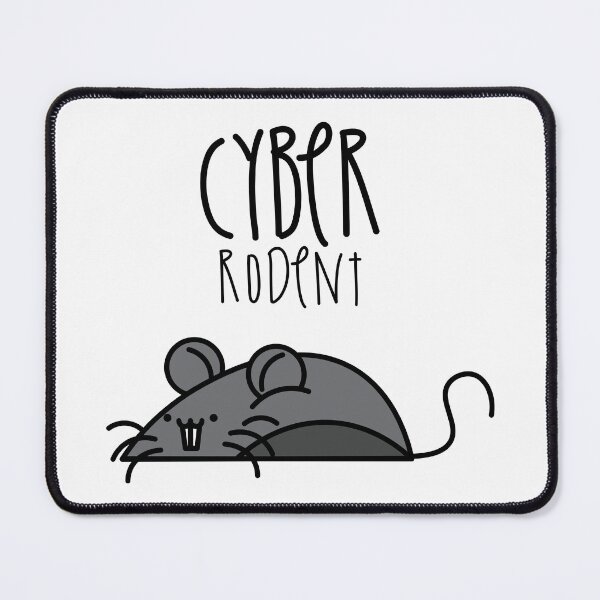 Item preview, Cyber Rodent funny workplace pun designed and sold by ZenReiArt.