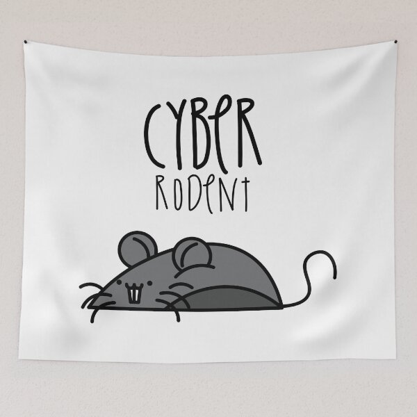 Item preview, Cyber Rodent funny workplace pun designed and sold by SpartanDStore.