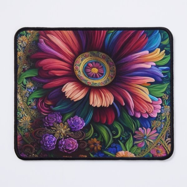 Item preview, Whimsical Flowers in Vivid Colors designed and sold by Beyond The Canvas.
