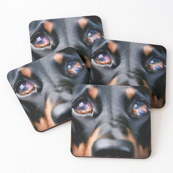 Item preview, Stellar Canine Companion - Galactic Black Dog designed and sold by Adalis.