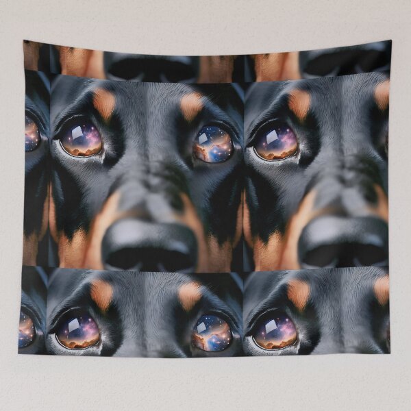 Item preview, Stellar Canine Companion - Galactic Black Dog designed and sold by Adalis.