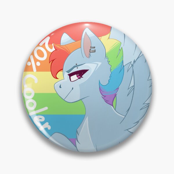 Item preview, MLP Rainbow background 20 percent cooler Rainbow Dash designed and sold by Leivo.