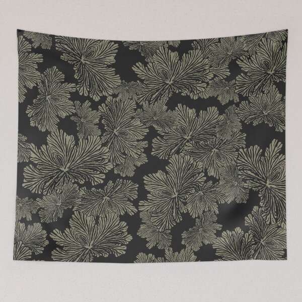 Item preview, Floral pattern organic graphic dark designed and sold by reznieh.