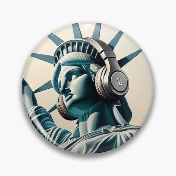 Item preview, Statute of Liberty with Headphones designed and sold by Lane L. Mälkin Design.