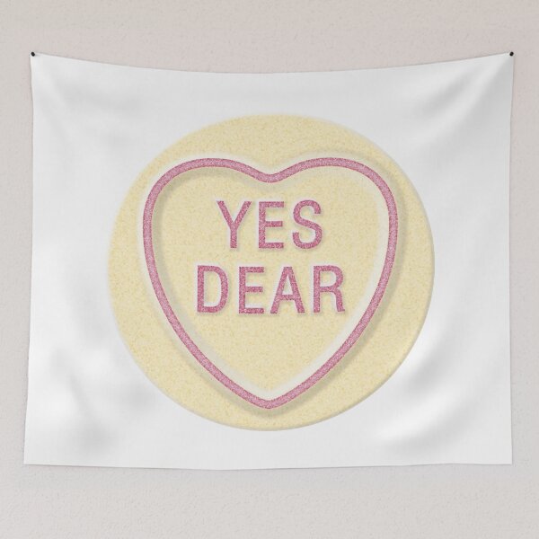 Item preview, NDVH Love Heart YES DEAR designed and sold by Nik’s T-Shirts.