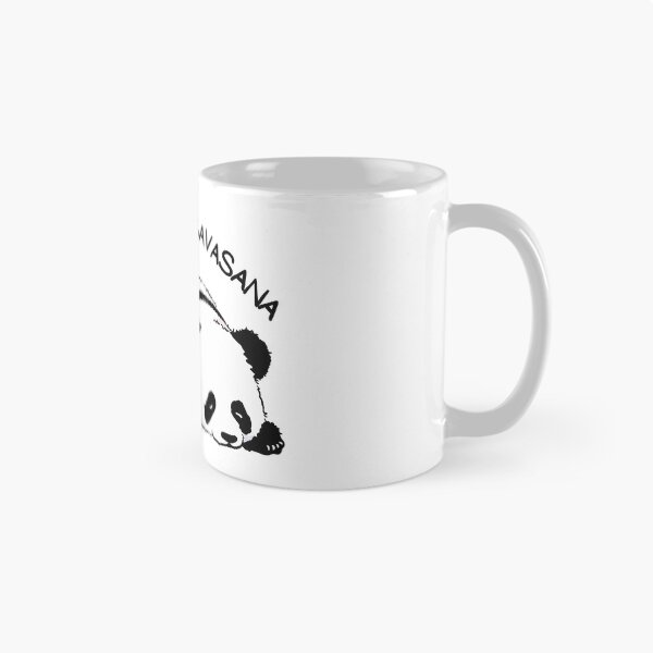 Item preview, HIER LIES SAVASANA Panda Yoga designed and sold by LyricsWear.