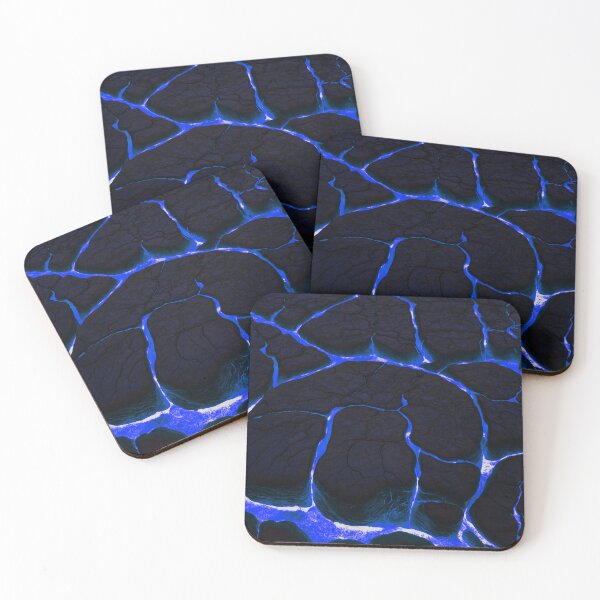Item preview, Beautiful Blue Lava On Fire - Cracking Rocks  designed and sold by SassyArtistry.