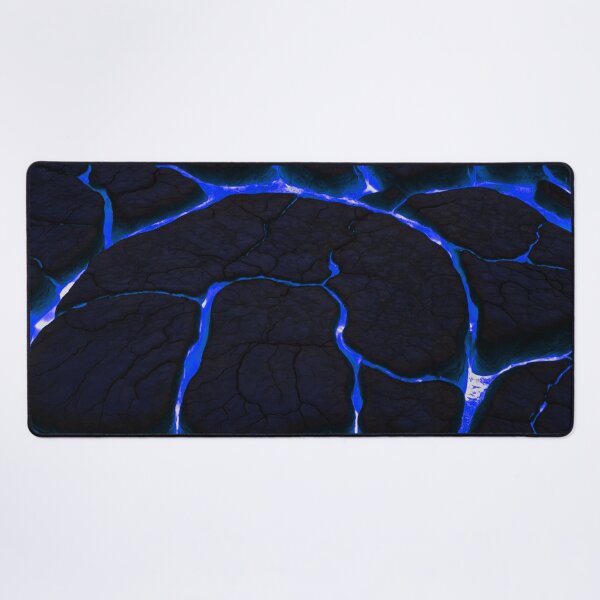 Item preview, Beautiful Blue Lava On Fire - Cracking Rocks  designed and sold by SassyArtistry.