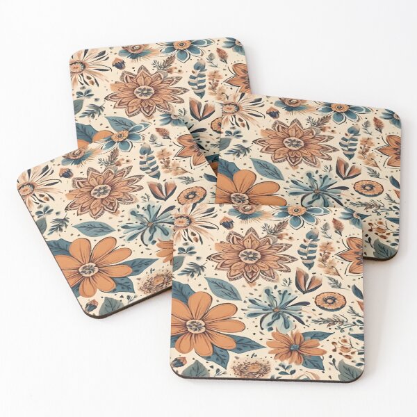 Item preview, Vintage pattern of flowers and leaves designed and sold by Erik Visnievskij.