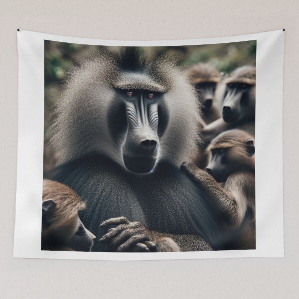 Item preview, Canopy King - Baboon in Treetop Realm designed and sold by ProgressMagnet.