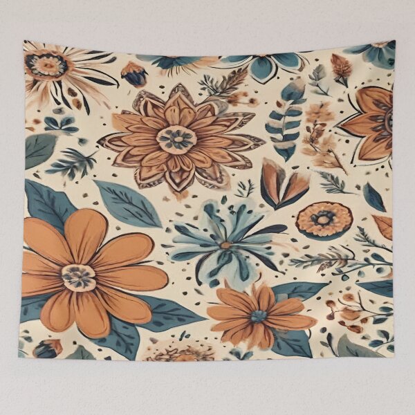 Item preview, Vintage pattern of flowers and leaves designed and sold by Erik Visnievskij.