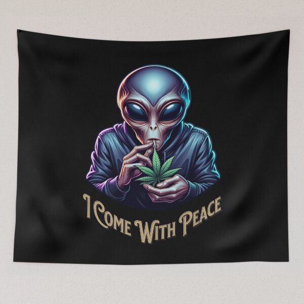 Item preview, I Come With Peace Alien Smoker designed and sold by JoeZigns81.