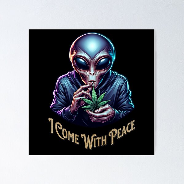 Item preview, I Come With Peace Alien Smoker designed and sold by JoeZigns81.