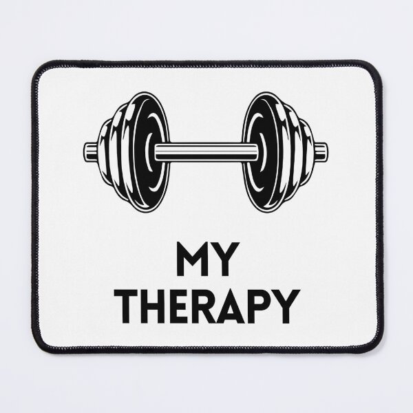 Item preview, My therapy is training, gym, mat, motivation designed and sold by HyperMotivation.