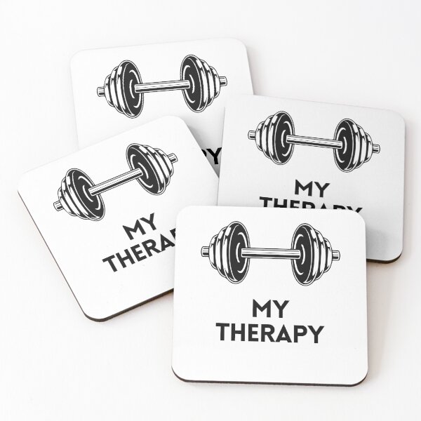 Item preview, My therapy is training, gym, mat, motivation designed and sold by HyperMotivation.