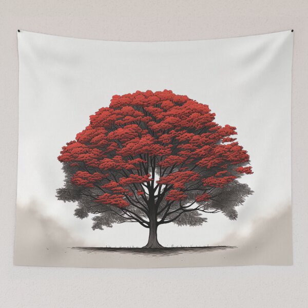 Item preview, Chestnut tree | Red minimalism designed and sold by ComicsFactory.