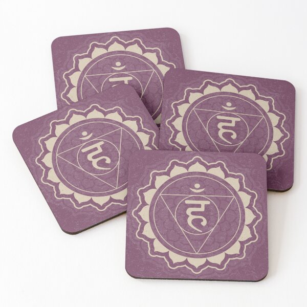 Item preview, Throat Chakra Mandala - Beet + Dove designed and sold by Irene Estelle.