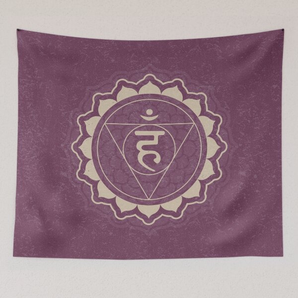 Item preview, Throat Chakra Mandala - Beet + Dove designed and sold by Irene Estelle.