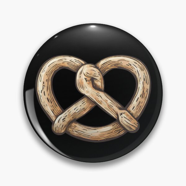 Item preview, Pretzel Graphic (on dark background) designed and sold by Kendall Anderson.