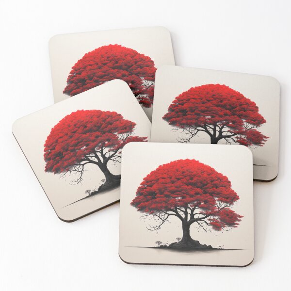 Item preview,  Chestnut tree | Red minimalism designed and sold by ComicsFactory.