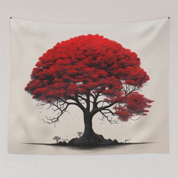Item preview,  Chestnut tree | Red minimalism designed and sold by ComicsFactory.