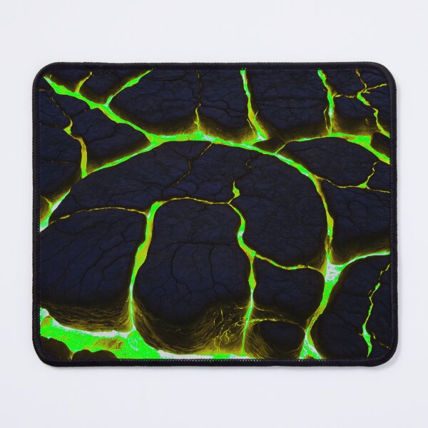 Item preview, Beautiful Green Lava On Fire - Cracking Rocks designed and sold by SassyArtistry.