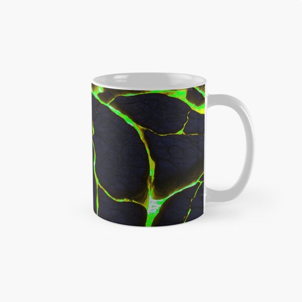 Item preview, Beautiful Green Lava On Fire - Cracking Rocks  designed and sold by SassyArtistry.