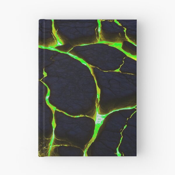 Item preview, Beautiful Green Lava On Fire - Cracking Rocks  designed and sold by SassyArtistry.