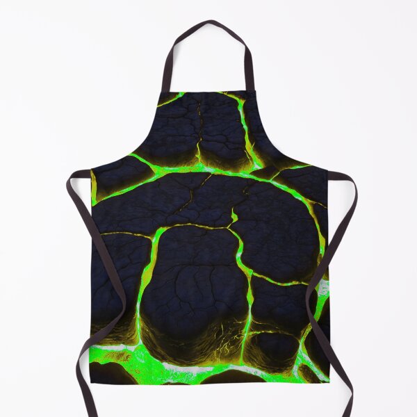 Item preview, Beautiful Green Lava On Fire - Cracking Rocks  designed and sold by SassyArtistry.