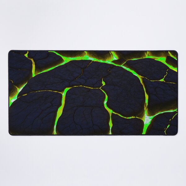 Item preview, Beautiful Green Lava On Fire - Cracking Rocks  designed and sold by SassyArtistry.